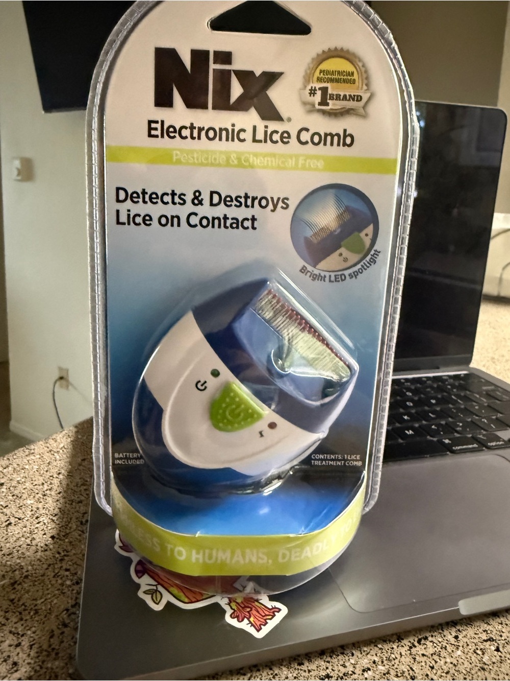 Nix Electronic Lice Comb - Pesticide & Chemical Free (NEW)